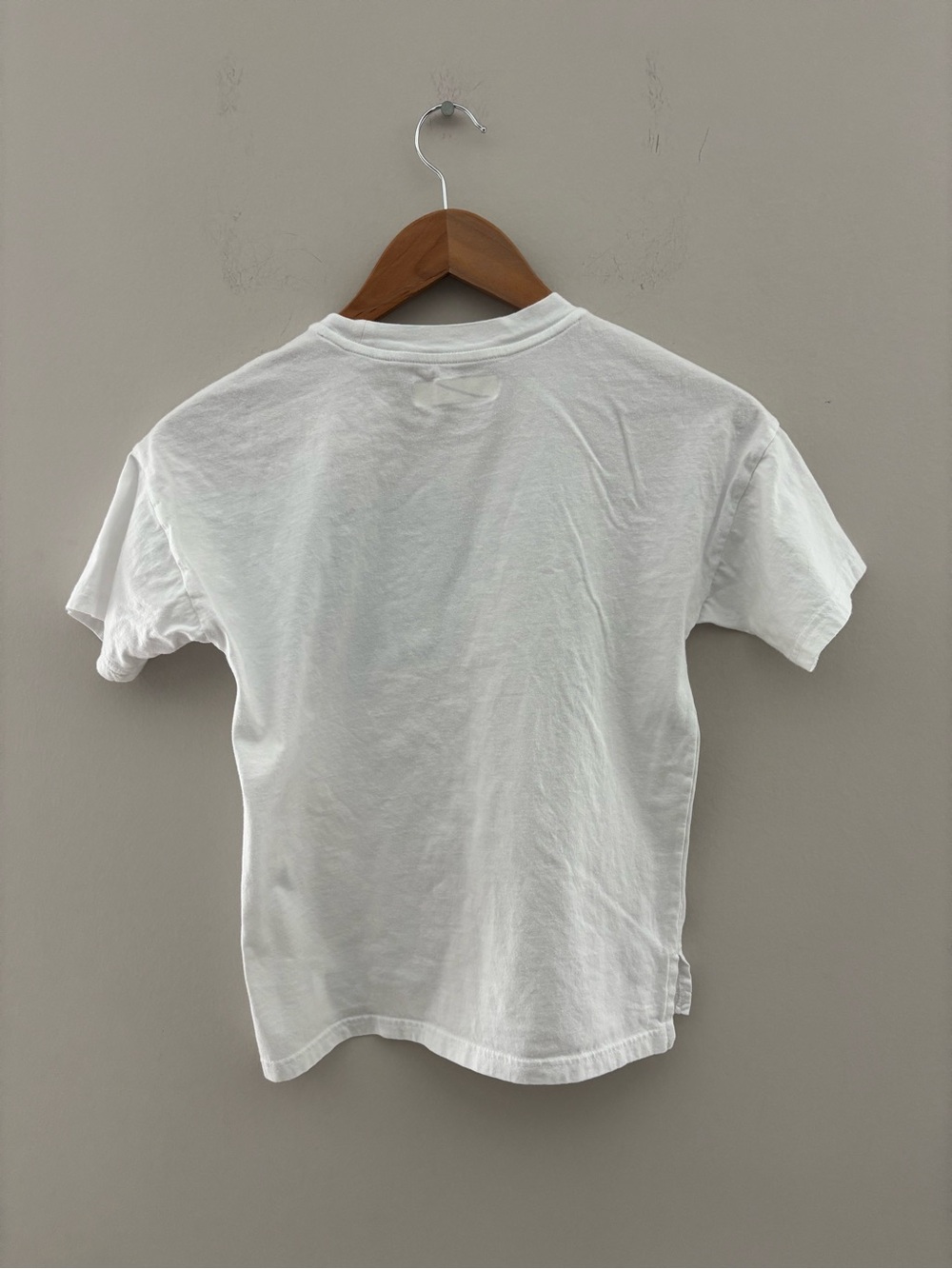 Abercrombie Kids White Graphic Pocket Tee Boys Size 9/10 Short Sleeve Logo Shirt - Picture 3 of 3